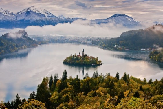 Lake Bled is one of the most stunning places I've visited in Europe. Photo courtesy of Slovenia Tourism.