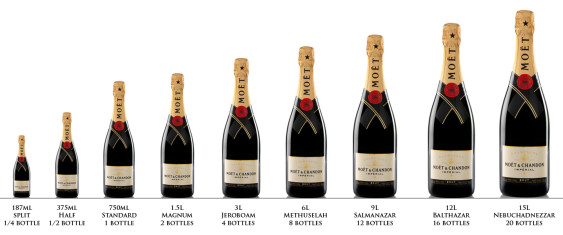 The bigger the bottle, the crazier the name! Image courtesy of Moët & Chandon.