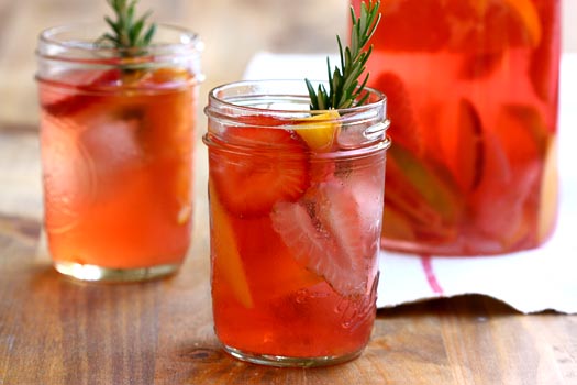 For something special, try my rosé sangria recipe this weekend. Photo credit: A Cozy Kitchen.