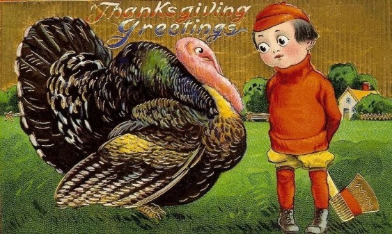 Thanksgiving dinner should include a few fun surprises - just none with an ax-wielding child!