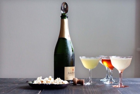 Common wisdom holds that a spoon will hold in the bubbles. But is that the case? Photo source: Food52