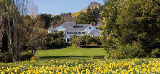 Stately Otahuna Lodge was once the largest private residence in New Zealand.