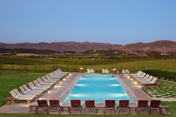 Spend some time by the pool after a treatment at the Carneros Inn.