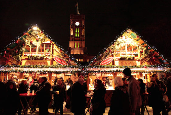 My favorite glühwein comes from Christmas markets like this one in Berlin. Image source: Germany Tourism.