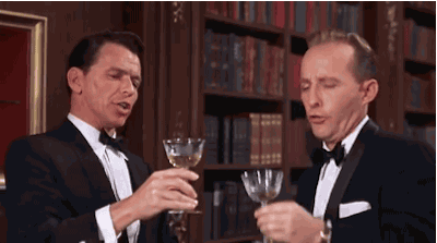 You can bet Bing and Frank knew how to cheers in a few different languages.